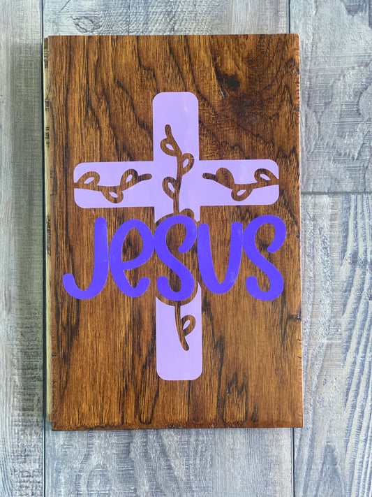 Jesus Purple Cross