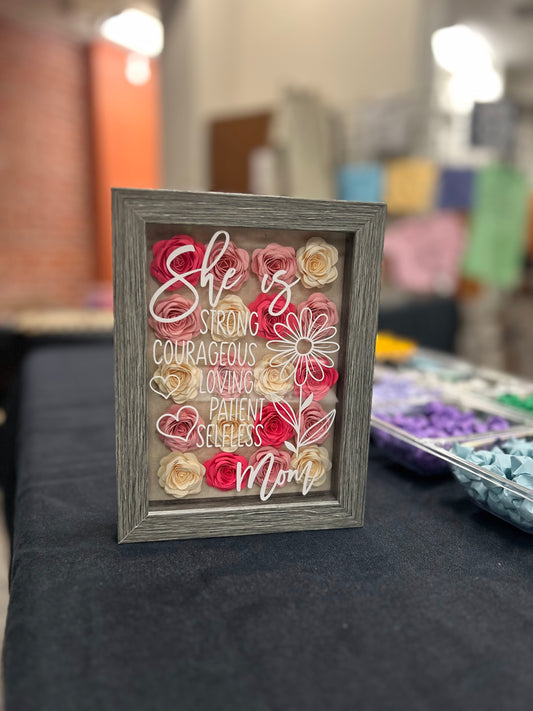 Mother's Day Flower Shadow Box